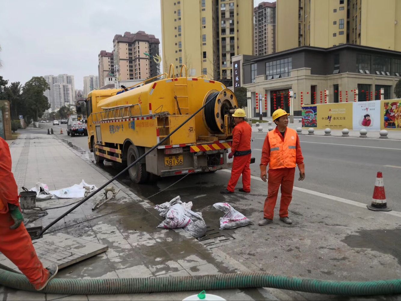 东至排污管道清淤-管道清洗